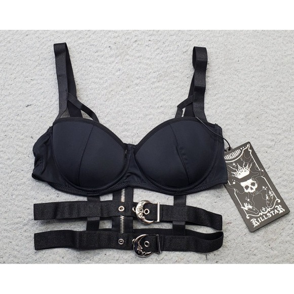 Killstar Other - KILLSTAR Oracle Cage Bralette Womens S Black Padded Adjustable Strap KSRA001968S